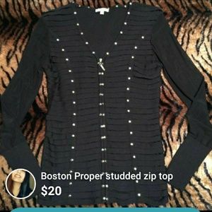 Boston proper studded top
